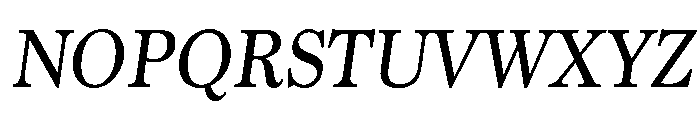Marion Standard Italic Font UPPERCASE