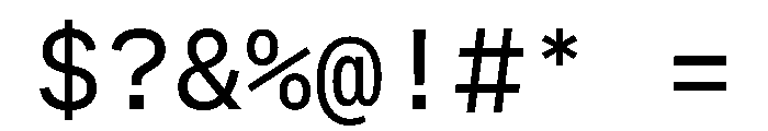 Martian Mono Variable Regular Font OTHER CHARS