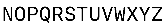 Martian Mono Variable Regular Font UPPERCASE