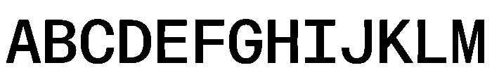 Martian Mono Variable Semibold Font UPPERCASE