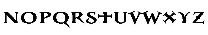 Masonic Lodge Extra Bold Font LOWERCASE