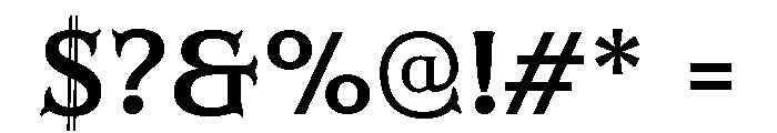 Masonic Lodge Semibold Font OTHER CHARS