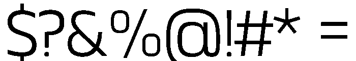 Matangi Medium Font OTHER CHARS