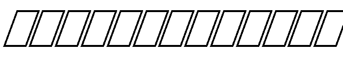 Mawzoon Oblique Font LOWERCASE