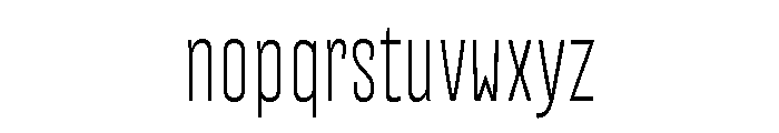Mazurquica VF Thin Font LOWERCASE
