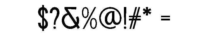 MACHUN Font OTHER CHARS