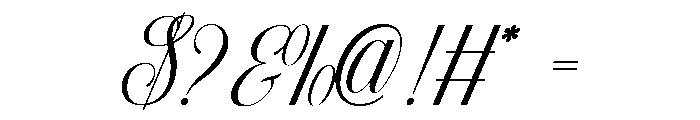 MAERISON SCRIPT Regular Font OTHER CHARS