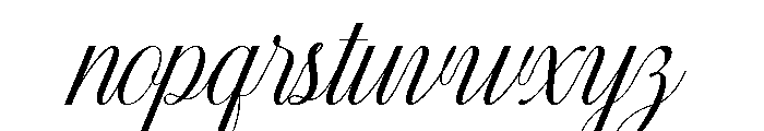 MAERISON SCRIPT Regular Font LOWERCASE