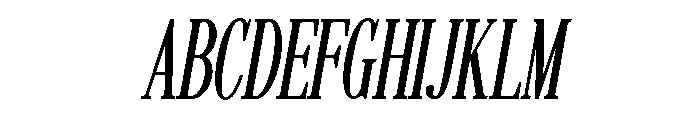MAERISON SERIF Italic Font UPPERCASE