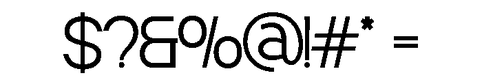 MAFFIDE Extra Light Font OTHER CHARS