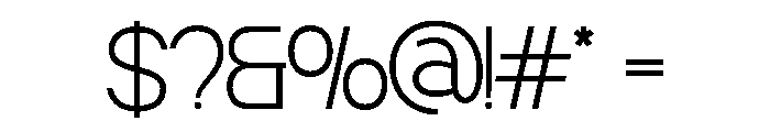 MAFFIDE-Thin Font OTHER CHARS