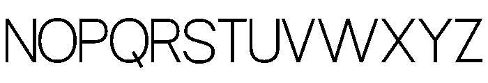 MAFFIDE-Thin Font UPPERCASE