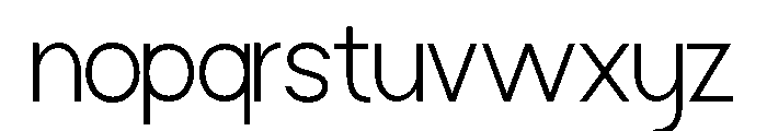MAFFIDE-Thin Font LOWERCASE