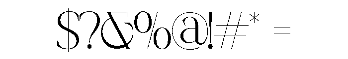 MAGLENZ Extra Light Font OTHER CHARS