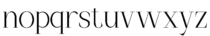MAGLENZ-ExtraLight Font LOWERCASE