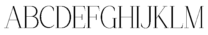 MAGLENZ-Thin Font UPPERCASE