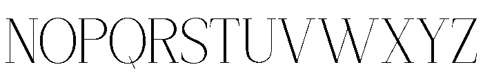 MAGLENZ-Thin Font UPPERCASE
