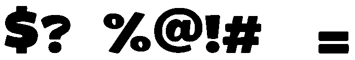 MAHGOD Bold Font OTHER CHARS
