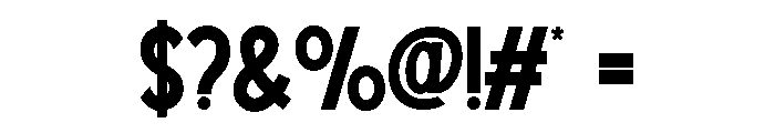 MALBETH-Medium Font OTHER CHARS