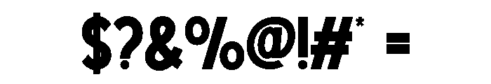 MALBETH-SemiBold Font OTHER CHARS