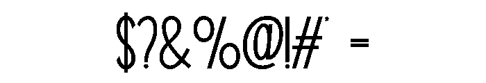 MALBETH-Thin Font OTHER CHARS
