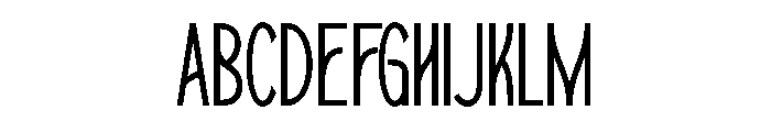 MALBETH-Thin Font UPPERCASE