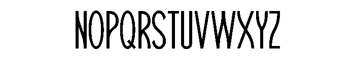 MALBETH-Thin Font UPPERCASE