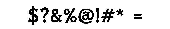 MARVEXIA Font OTHER CHARS
