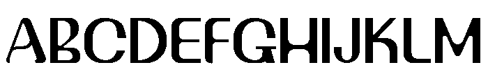 MAVRYK Modern Geometric Display Sans Regular Font UPPERCASE