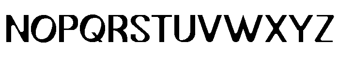 MAVRYK Modern Geometric Display Sans Regular Font UPPERCASE