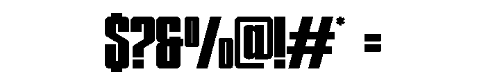 MAXCOND-Regular Font OTHER CHARS