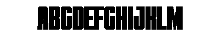 MAXCOND-Regular Font UPPERCASE