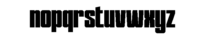 MAXCOND-Regular Font LOWERCASE