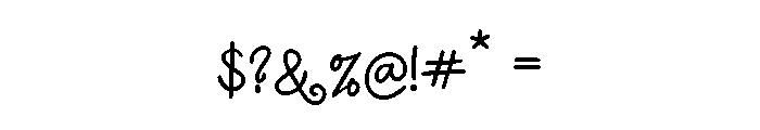 Mabel Finch Font OTHER CHARS