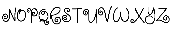 Mabel Finch Font UPPERCASE