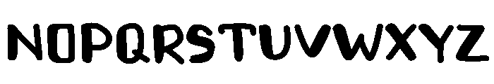Mac and cheese Font UPPERCASE