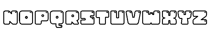 Macaron Soda Outline Shine Font UPPERCASE