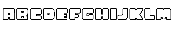 Macaron Soda Outline Font UPPERCASE