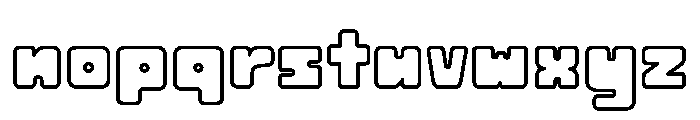 Macaron Soda Outline Font LOWERCASE