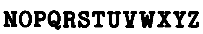 Machine Builder Regular Font UPPERCASE