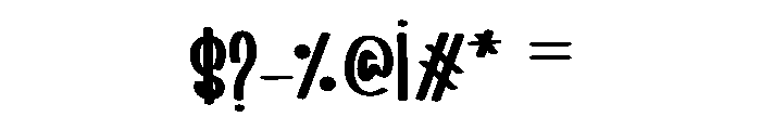 Machine Embroidery1 Font OTHER CHARS