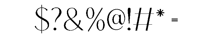Macline-Regular Font OTHER CHARS
