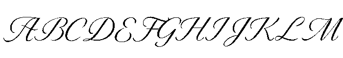 MaclineScript-Regular Font UPPERCASE