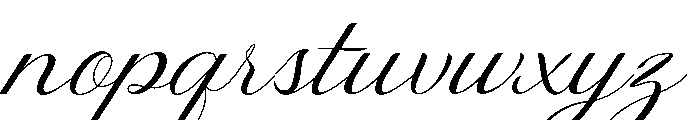 MaclineScript-Regular Font LOWERCASE