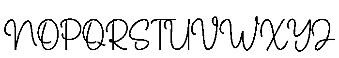 Maddison Stylish Font UPPERCASE