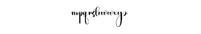Maddison2 Font LOWERCASE
