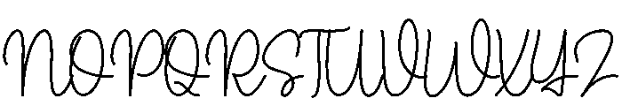 Maddisone Alphabet Font UPPERCASE