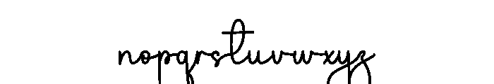 Maddisone Alphabet Font LOWERCASE