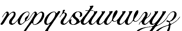MadellinCristalesScript-Reg Font LOWERCASE