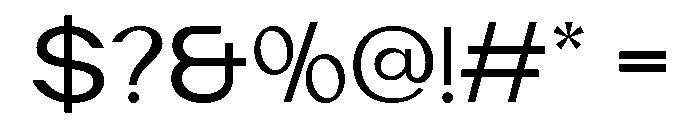 Madeqo Regular Font OTHER CHARS